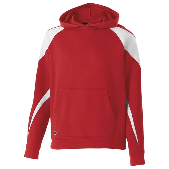 Holloway Sportswear XL Boys PROSPECT HOODIE Scarlet/White 229646
