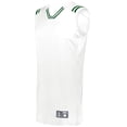 thumbnail image 1 of Holloway Sportswear XL Boys RETRO BASKETBALL JERSEY White/Forest 224276, 1 of 5
