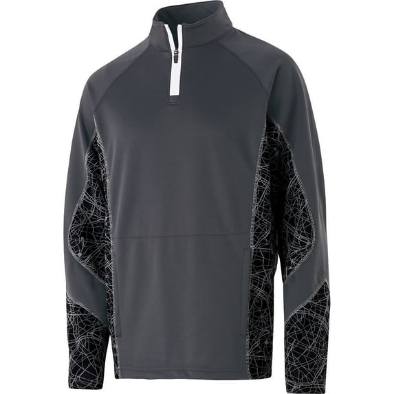 Holloway Sportswear XL Complex Pullover Carbon/Black/White 222535