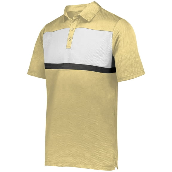 Holloway Sportswear XL Prism Bold Polo Vegas Gold/White 222576