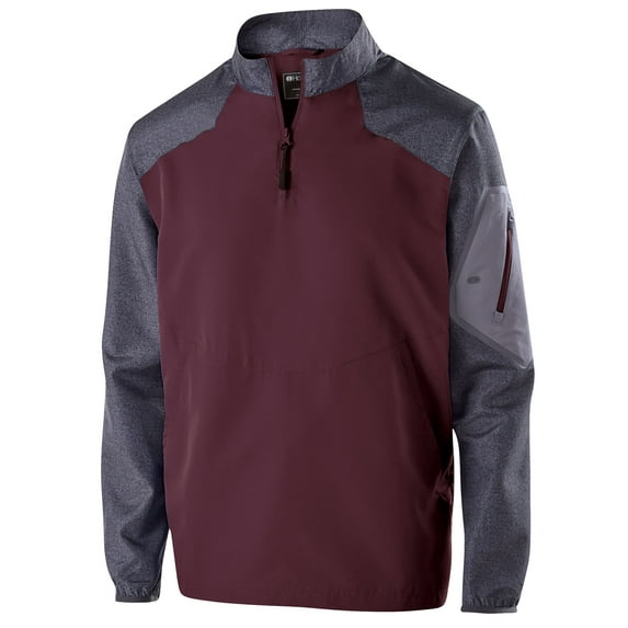 Holloway Sportswear XL Raider Pullover Carbon Print/Maroon 229155