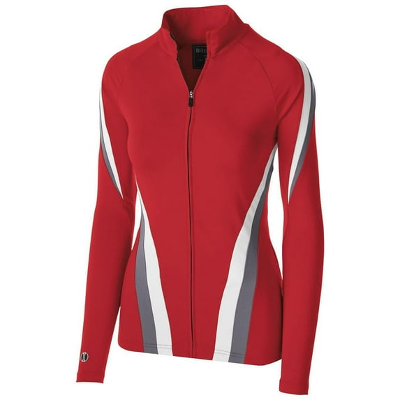 Holloway Sportswear XL Womens Aerial Jacket Scarlet/Graphite/White 229772