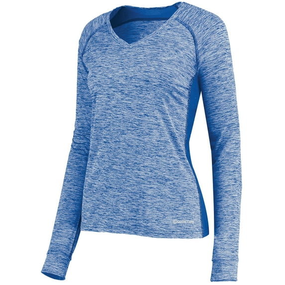 Holloway Sportswear XL Womens Electrify Coolcore® Long Sleeve Tee Royal Heather 222770
