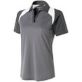 thumbnail image 1 of Holloway Sportswear XL Womens Shield Polo Graphite/Carbon/White 222392, 1 of 1