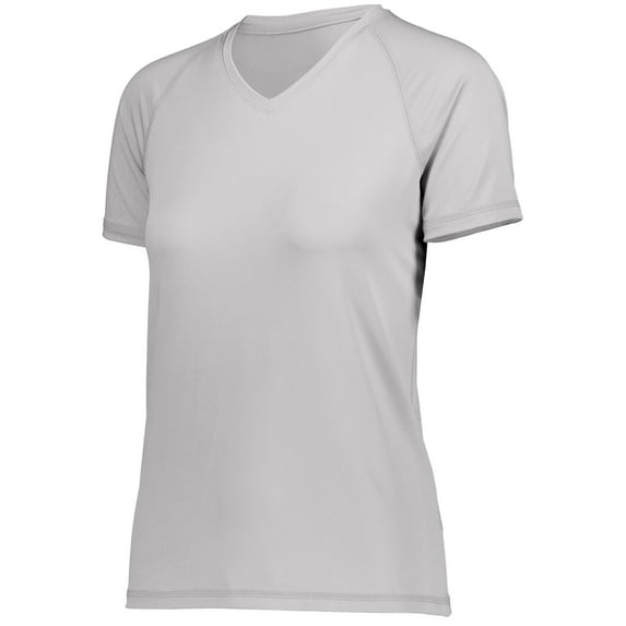 Holloway Sportswear XL Womens Swift Wicking Tee Silver 222751