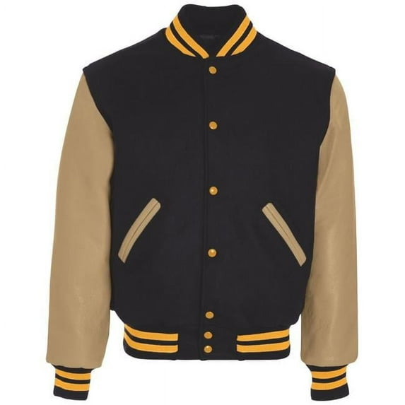 Holloway Sportswear XS Varsity Jacket Dark Navy/Cream/Light Gold 224183