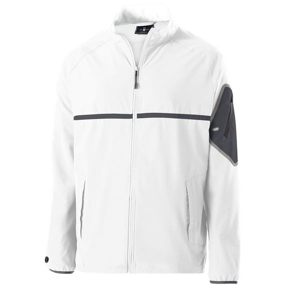 Holloway Sportswear XS Weld Jacket White/Carbon 229543