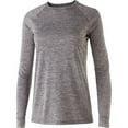 thumbnail image 1 of Holloway Sportswear XS Womens Electrify 2.0 Long Sleeve Tee Graphite Heather 222724, 1 of 4