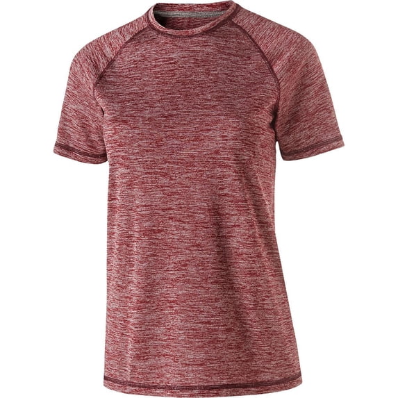 Holloway Sportswear XS Womens Electrify 2.0 Short Sleeve Tee Cardinal Heather 222722