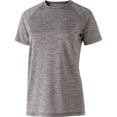 thumbnail image 1 of Holloway XS Ladies Electrify 2.0 Short Sleeve Tee Graphite Heather 222722, 1 of 4
