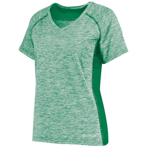 Holloway Sportswear XS Womens Electrify Coolcore® Tee Kelly Heather 222771