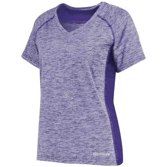 Holloway Sportswear XS Womens Electrify Coolcore® Tee Purple Heather 222771