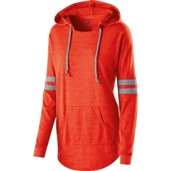 Holloway Sportswear XS Womens Hooded Low Key Pullover Vintage Orange/Vintage Grey 229390
