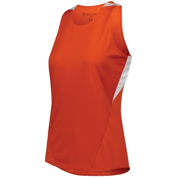 Holloway Sportswear XS Womens PR Max Track Jersey Orange/White 221335