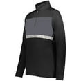 thumbnail image 1 of Holloway Sportswear XS Womens Prism Bold 1/4 Zip Pullover Black/Carbon 222791, 1 of 5