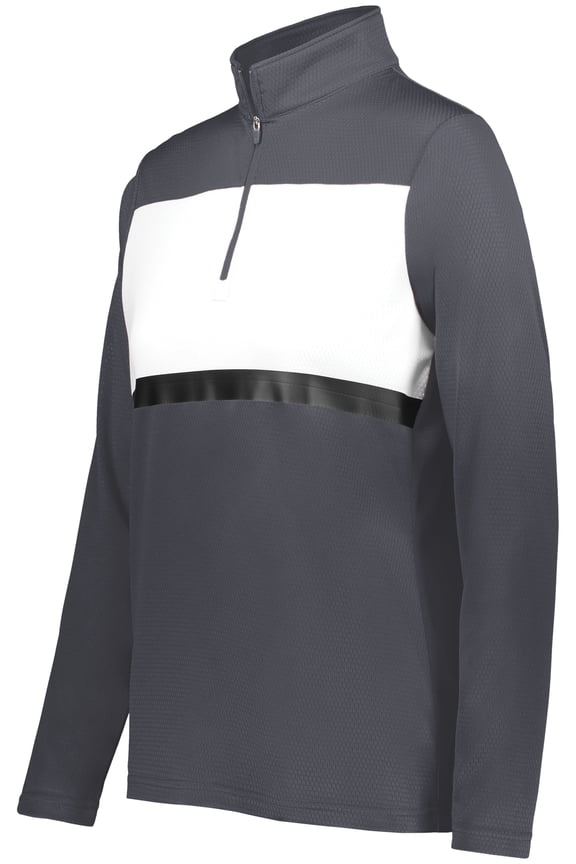 Sportswear XS Womens Prism Bold 1/4 Zip Pullover Carbon/White 222791