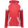 thumbnail image 1 of Holloway Sportswear XS Womens RETRO GRADE JACKET Scarlet/White 229761, 1 of 5