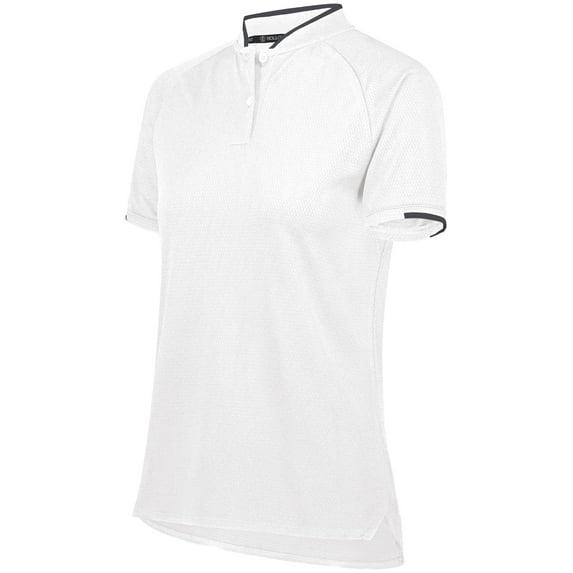 Holloway Sportswear XS Womens Recruiter Polo White/Carbon 222769