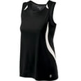 thumbnail image 1 of Holloway Sportswear XS Womens SPRINT SLIM FIT SINGLET Black/White 221346, 1 of 1