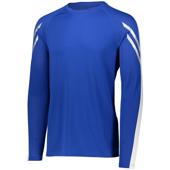 Holloway XL Flux Shirt Long Sleeve Royal/White 222507