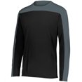 thumbnail image 1 of Holloway 223502.62U.XL Momentum Team Long Sleeve T-Shirt, Black & Iron - Extra Large, 1 of 5