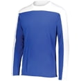 thumbnail image 1 of Holloway 223602.280.S Youth Momentum Team Long Sleeve T-Shirt, Royal & White - Small, 1 of 5