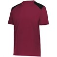 thumbnail image 1 of Holloway 223601.388.XS Youth Momentum Team T-Shirt, Maroon & Black - Extra Small, 1 of 1