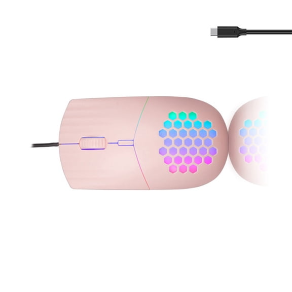 Hollowed Color Corded 3 Speed DPI1600 Adjustment Sensitivity 4D Scrolls Wheel Ergonomic For Computers