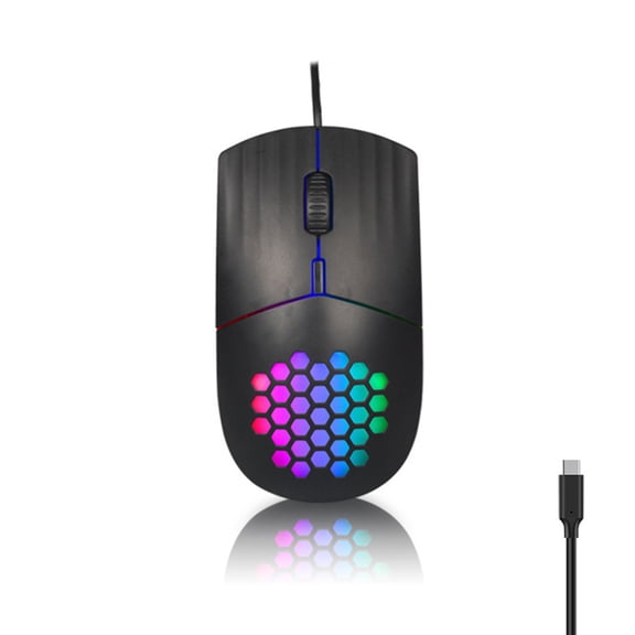 Hollowed Color Corded 3 Speed DPI1600 Adjustment Sensitivity 4D Scrolls Wheel Ergonomic For Computers