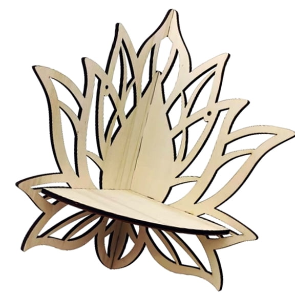 Hollowed Flower Display Crystal Shelf Wall Mount Corner Shelf Floating Shelves Storage Rack for Home Decors