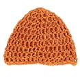 thumbnail image 1 of Hollowed Knit Skull Hat Handmade Crochet Brimless Hat for Women Teens Head Cover Hair Net Snood for Sleeping Headcover, 1 of 8