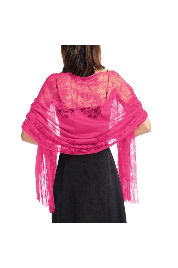 Hollowed Lace Shawl,Bridal Bridesmaid Wrap,Evening Dress Cheongsam Cape,Elegant Hollowed Lace Shawl Lightweight Soft Delicate Texture for Bride Bridesmaid Evening Dress Cheongsam Banquet Party