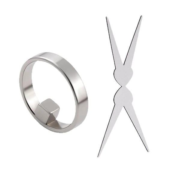 Hollowed-Out Cat-Eye Nail Art Tool with Built-In Magnetic Rings for 3d Gel Nail Effects