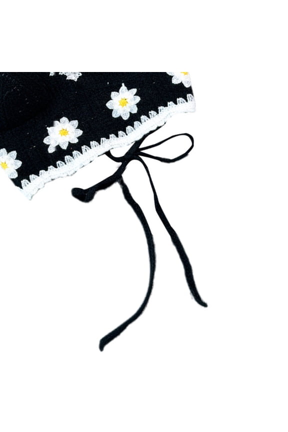 Hollowed Out Crocheted Beach Bikini Bras Vests for Women Bohemian Knitted Flower Halterneck Backless Crop Top Camisole