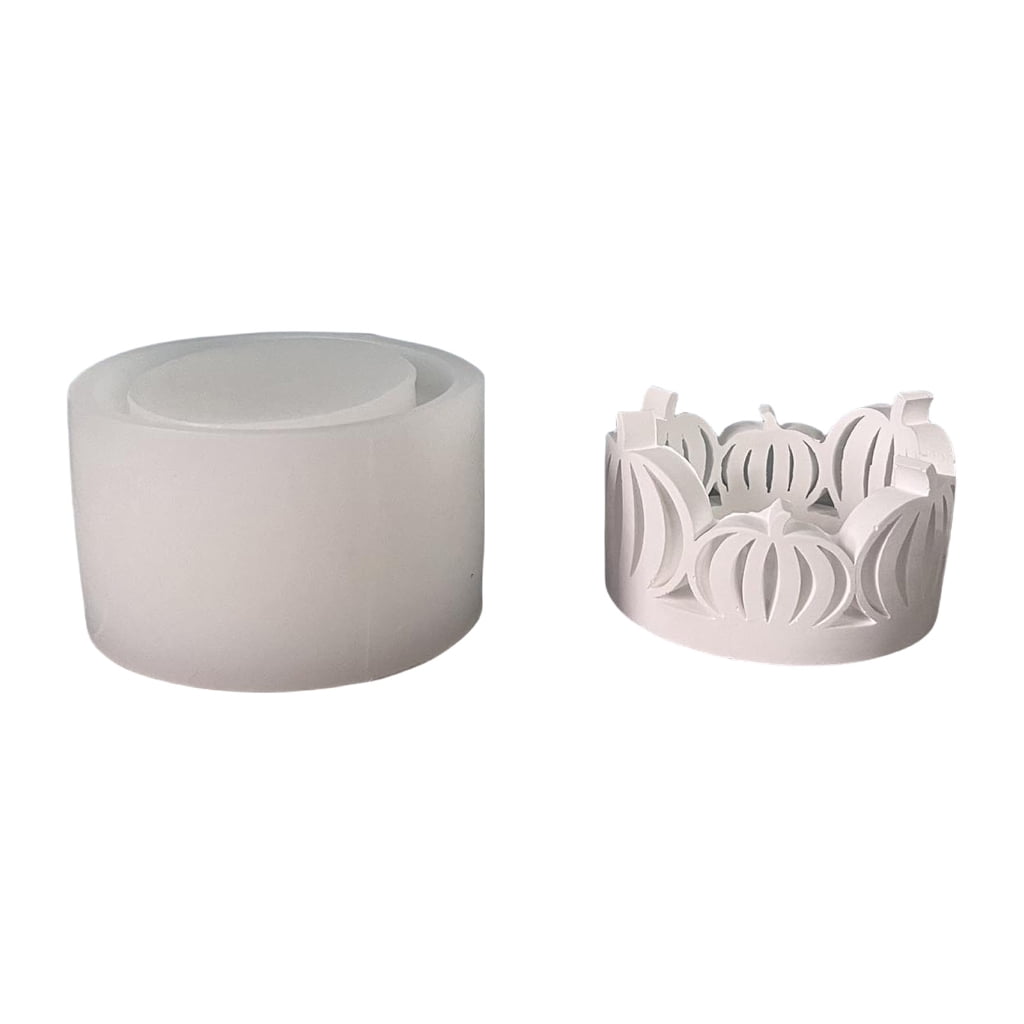 Hollowed Pumpkins Silicone Mold For Epoxy Resin Craft Candle Tealight Stand