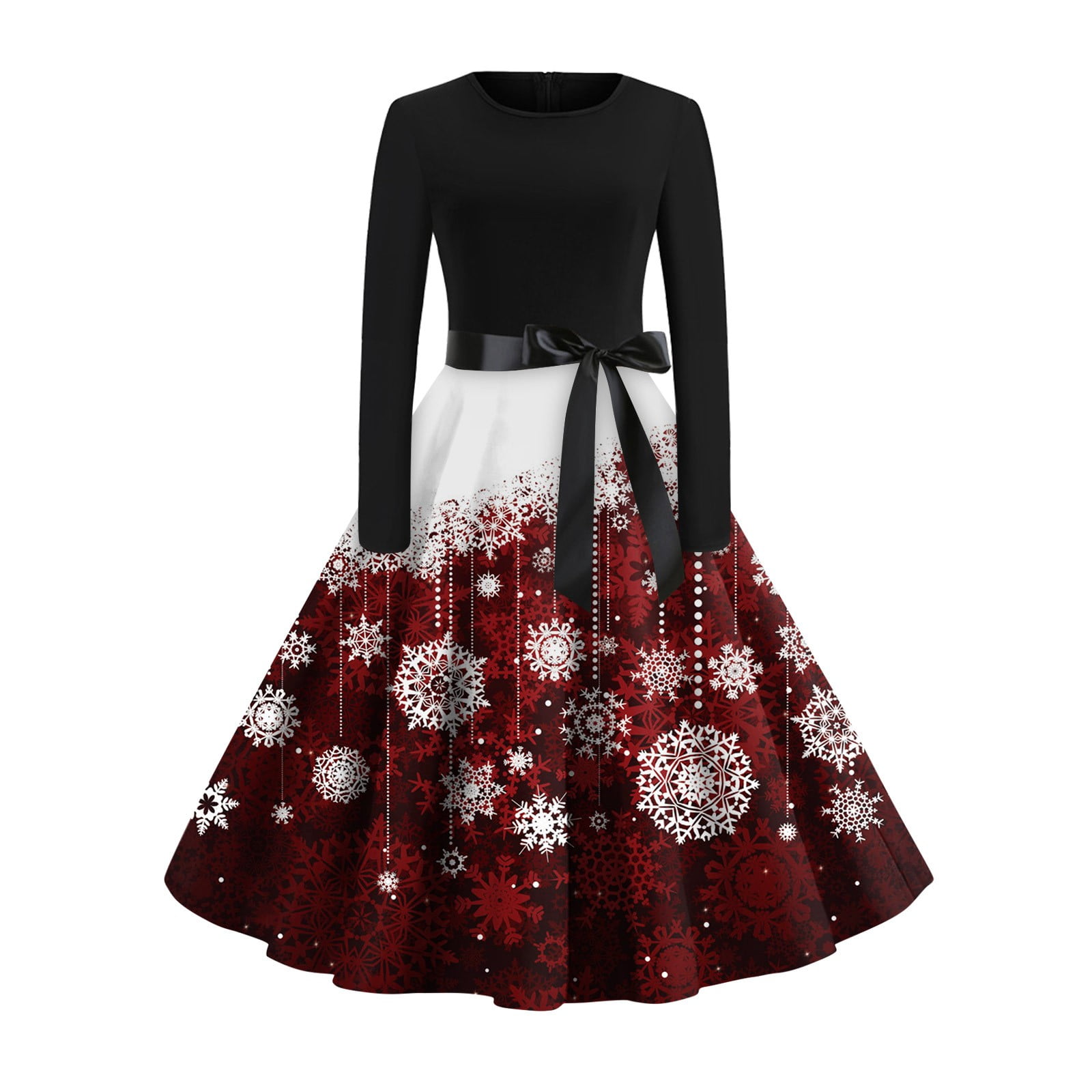 Holloween on Sale! WENAT Halloween Dresses for Women Crew Neck