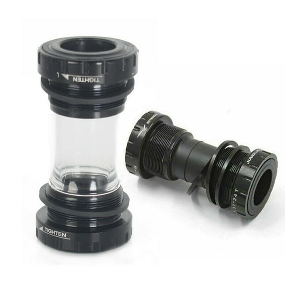 Hollowtech II Bottom Bracket Mountain Bike Crank Chainring BB, Aluminum Alloy/Plastic 68/73mm Threaded Bearings MTB Bike Fit 8-11 Speed Shimano SRAM Chain