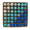 thumbnail image 1 of Holloyiver 1.18 Inches Mini Christmas Tree Ornaments Set, 49PCS Blue and Sliver Shatterproof Christmas Tree Decorations Bulk, Christmas Hanging Ball Ornaments for Xmas Trees Holiday Decor, 1 of 7