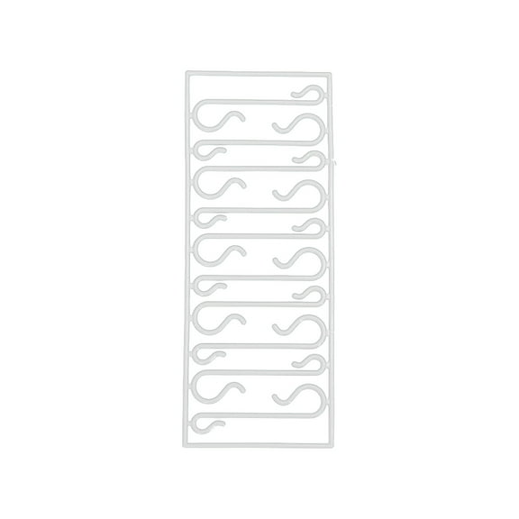 Holloyiver 1.8" Small Plastic S Shaped Hooks, 10PCS Multifunctional Christmas Ornament Hangers, Weatherproof Plastic Hooks for Home Decoration, Party Supplies for Christmas Tree, Wreath