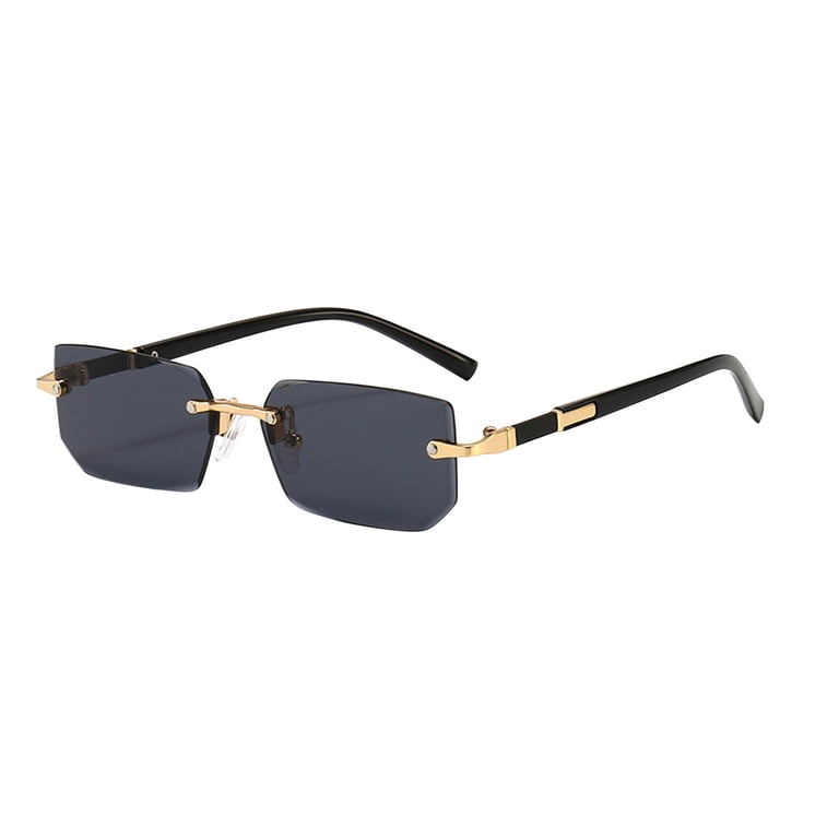 Holloyiver 1 Pairs Rimless Rectangle Sunglasses Frameless  display picture 2