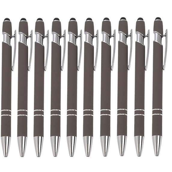 Holloyiver 10 Pieces Ballpoint Pens, Personalized Retractable Writing Pens, Pretty Metal Stylus Pen, Black Ink Medium Point 0.5 mm Gift Pens, Cute Pens Office Supplies for Women&Men