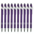 thumbnail image 1 of Holloyiver 10 Pieces Ballpoint Pens, Personalized Retractable Writing Pens, Pretty Metal Stylus Pen, Black Ink Medium Point 0.5 mm Gift Pens, Cute Pens Office Supplies for Women&Men, 1 of 9