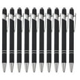 thumbnail image 1 of Holloyiver 10 Pieces Ballpoint Pens, Personalized Retractable Writing Pens, Pretty Metal Stylus Pen, Black Ink Medium Point 0.5 mm Gift Pens, Cute Pens Office Supplies for Women&Men, 1 of 9