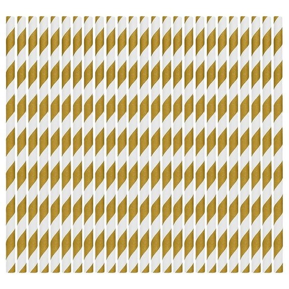 Holloyiver 100PCS Biodegradable Paper Straws Bulk, 7.8 Inch Assorted Rainbow Colors Striped Drinking Straws for Juice, Shakes, Cocktail, Coffee, Soda, Milkshakes, Parties and Arts Crafts Projects