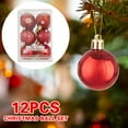 thumbnail image 1 of Holloyiver 12Pcs Christmas Balls Ornaments for Xmas Christmas Tree - 1.57'' Mini Shatterproof Christmas Tree Decorations Hanging Ball for Holiday Wedding Party Decoration, 1 of 7