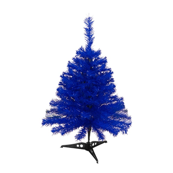 Holloyiver 19.7" Artificial Christmas Tree, Realistic Xmas Tree PVC Branch Tips & Folding Stand, Unlit Life-Like Pine Tree for Festival Celebration & Parties Decoration