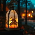 thumbnail image 1 of Holloyiver 2025 New Halloween Decor Black Gothic Lantern Lights,Halloween Portable Lantern Orange LED Indoor and Outdoor Decorative Lights for Indoor Outdoor Table Decorations, 1 of 6