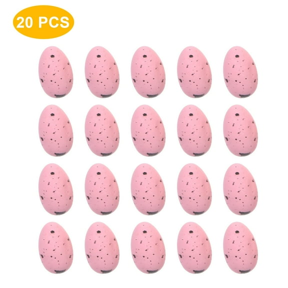 Holloyiver 20Pcs Faux Foam Easter Eggs, Speckled Eggs Decorative Pastel Easter Eggs for DIY Easter Wreath Centerpiece Bowl Basket Fillers Party Favor Gift Spring Home Wedding Table Decor