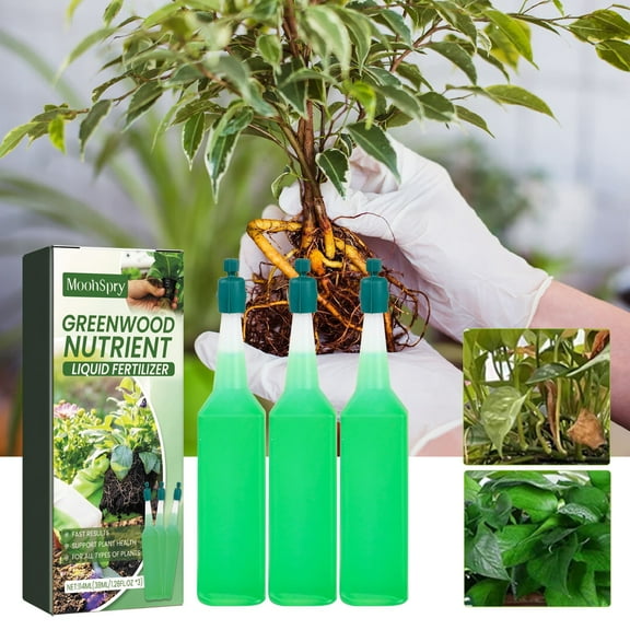 Holloyiver 3 Bottle Organic Mineralizer Micro-Nutrient Vitamin Solution for Your Plants, Soil & Plant Booster, Liquid Plant Fertilizer Plant Nutrients, 38ML/Bottle