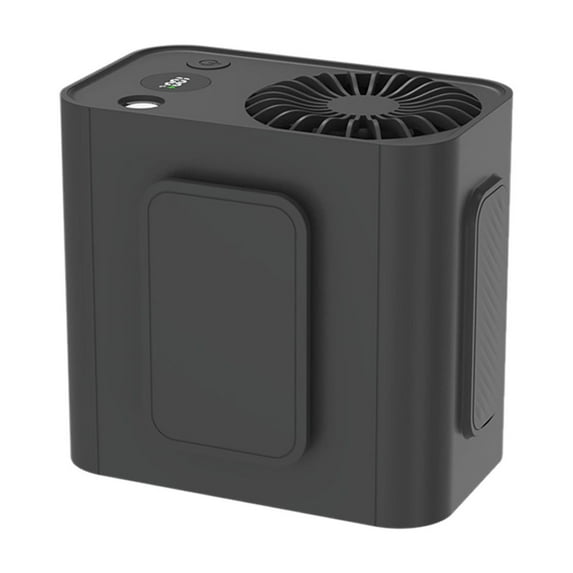 Holloyiver 3600mAh Portable Waist Fan Clip on Wearable Belt Personal Fan, Rechargeable Battery Operated With 5 Speeds & Flashlight, Hands-Free 19H Cooling For Outdoor Camping Travel